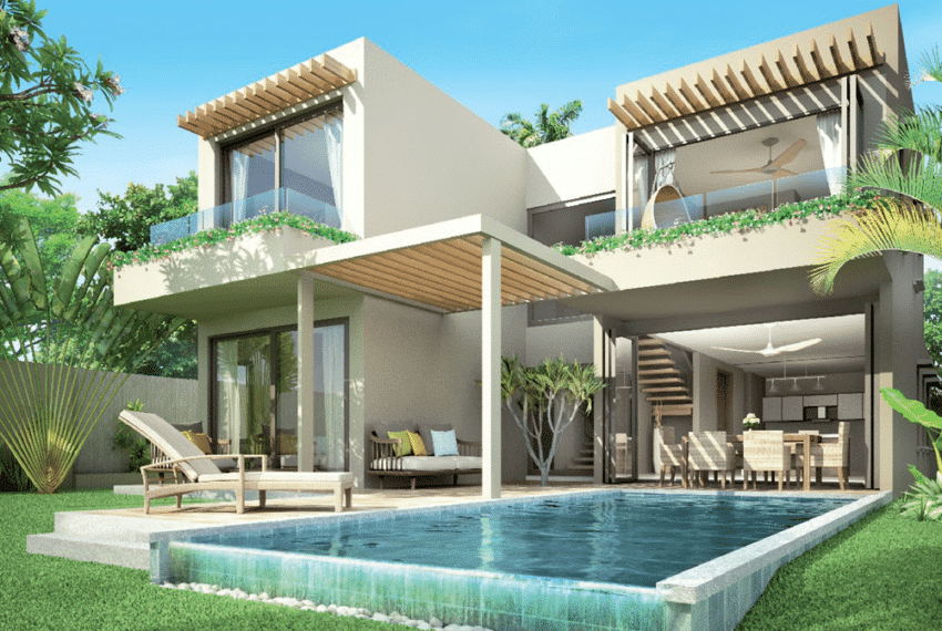 le ravinale villas duplex plein propriete riviere noire