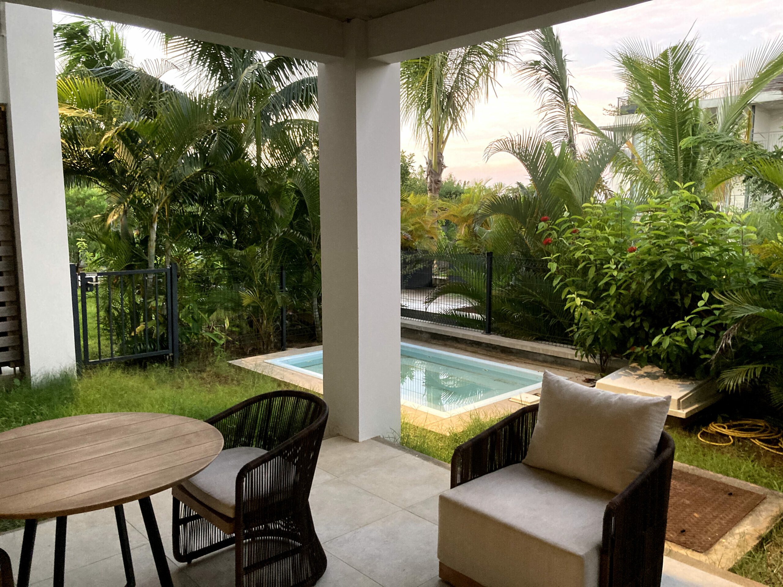 terrasse et pluge Pool sur le rez de jardin
