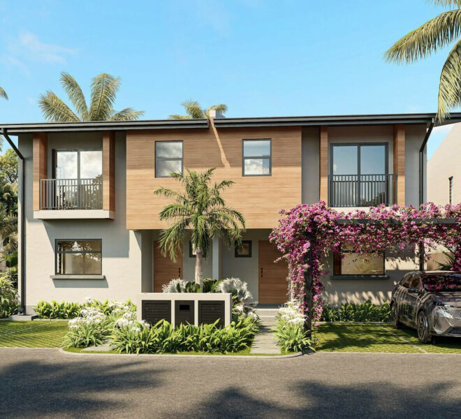 Vue de l'entrée de la maison - Immo ile maurice.com