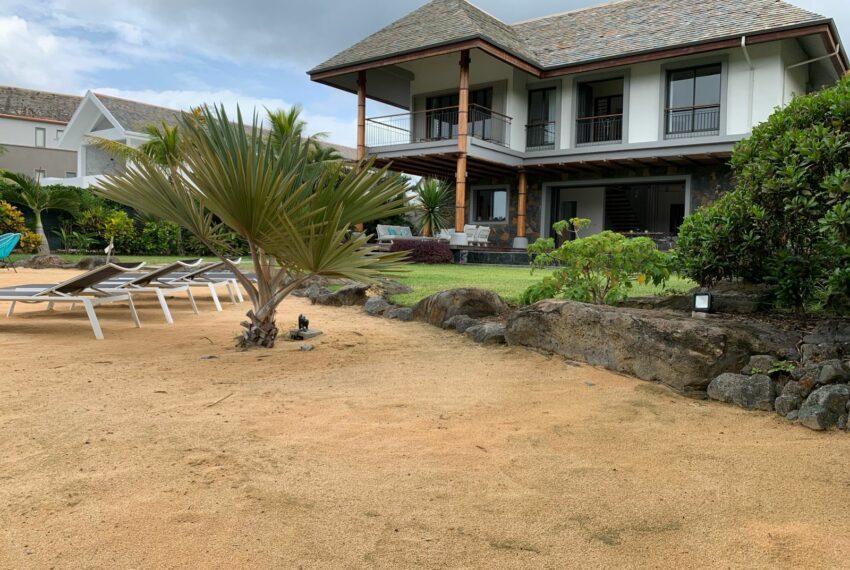 Maison vue de la plage