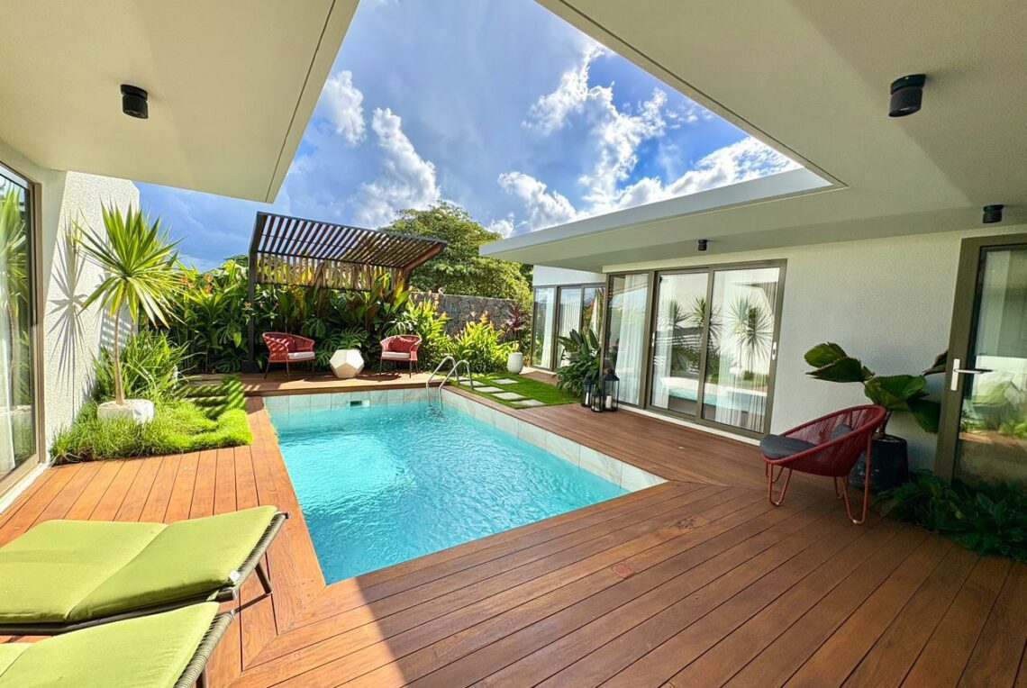 Vue de la terrasse maison le Havre - immo ile maurice