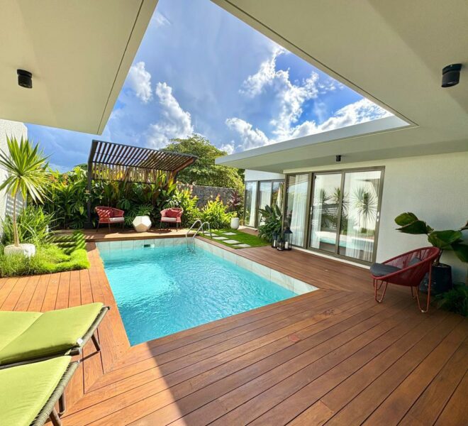 Vue de la terrasse maison le Havre - immo ile maurice